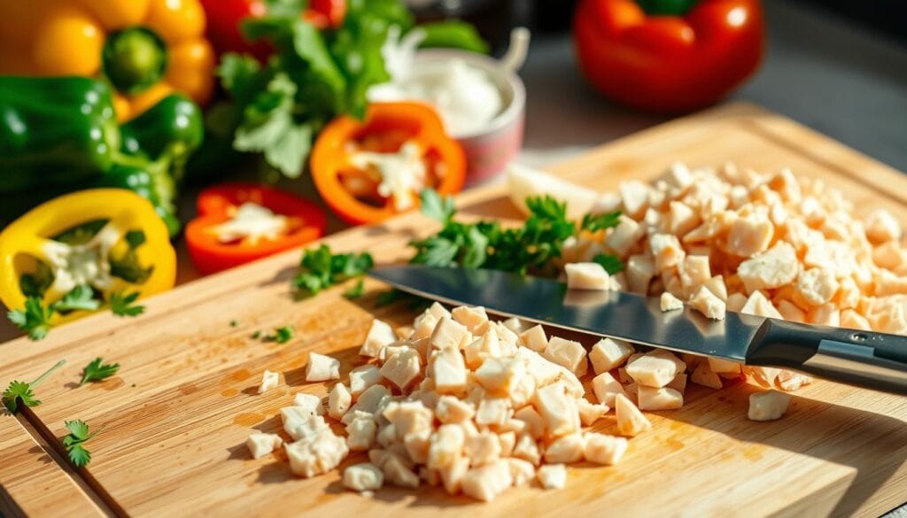 Diced Chicken Preparation Techniques