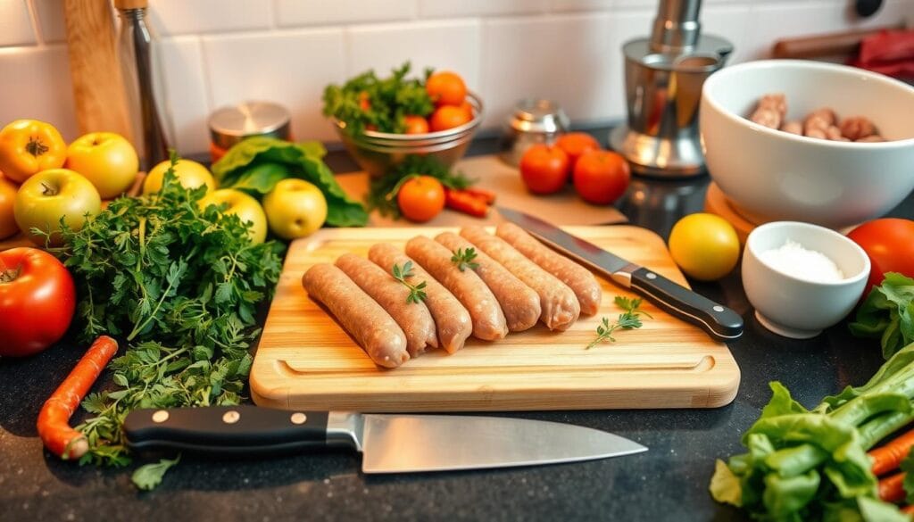 Kitchen Tools for Chicken Apple Sausage Preparation