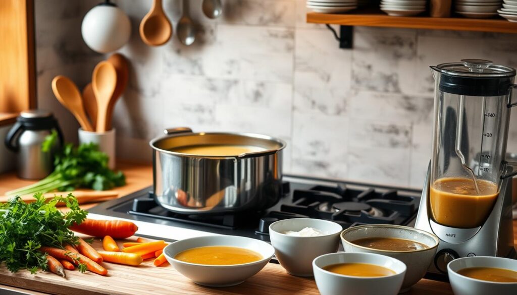 Kitchen equipment for homemade soups