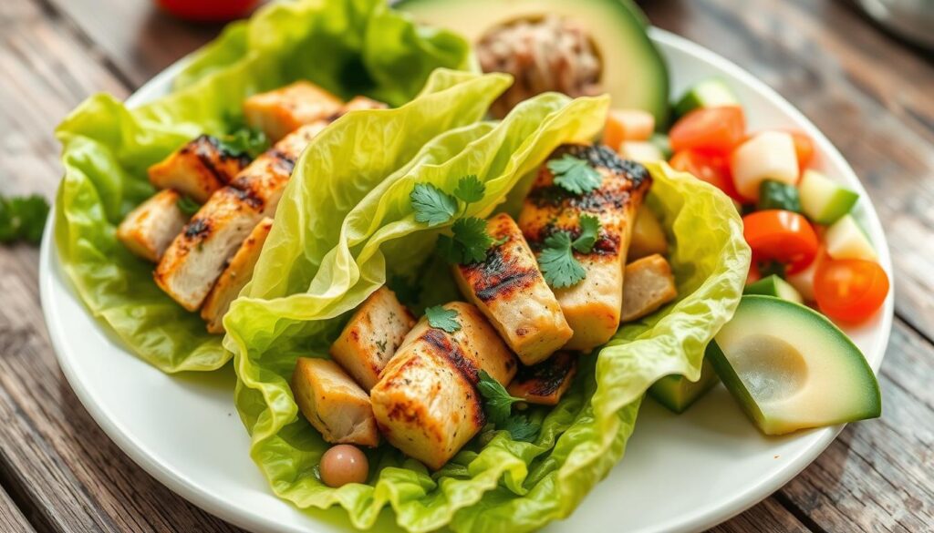 Low-Carb Chicken Cabbage Wraps