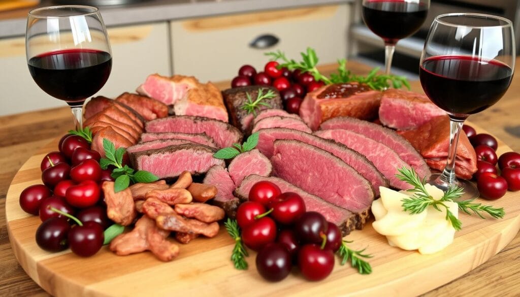 beef cuts for cherry wine pairing