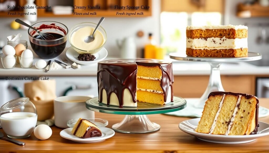 boston cream cake steps