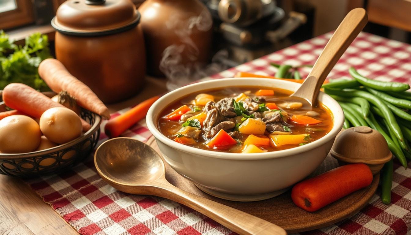 old fashioned vegetable beef soup recipe