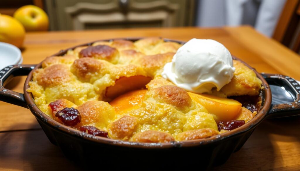 peach cobbler