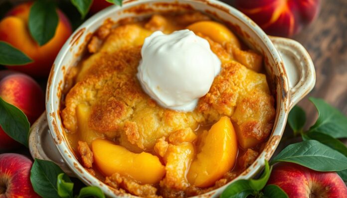 peach cobbler recipe with cake mix