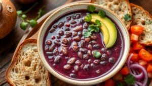 purple black bean soup recipe