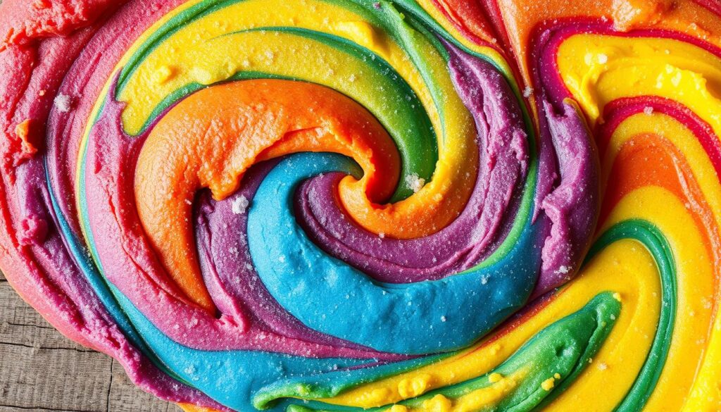 rainbow cookie dough