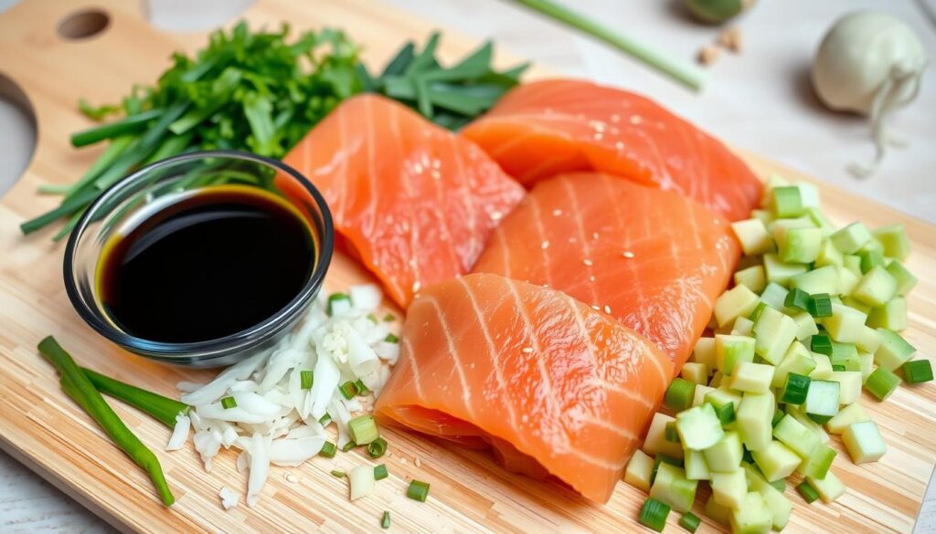 salmon poke ingredients